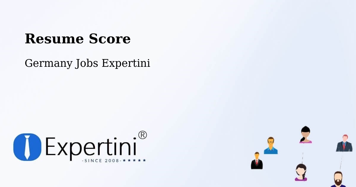 Resume Score & Job Description Match Tool – Marsberg - Germany Jobs Expertini